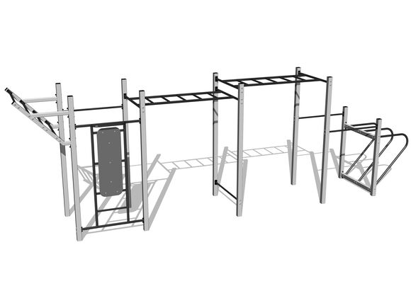 Street workout set WS8025SD - silver