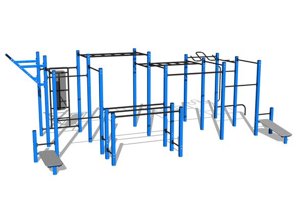 Street workout set WS8030BD - blue
