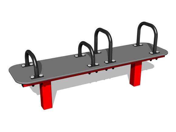 Street workout element WP8005RD - red