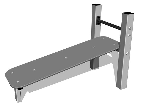 Street workout element WP8006SD - silver