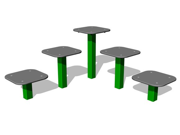 Street workout element WP8007GD - green