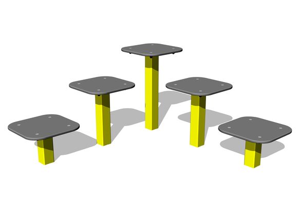 Street workout element WP8007YD - yellow