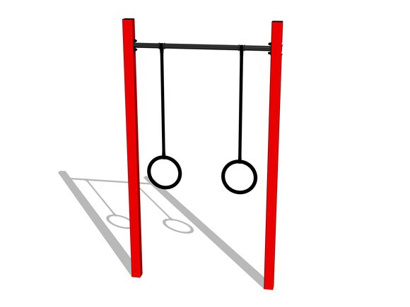 Street workout element WP8014RD - red