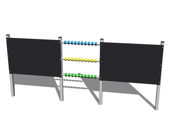 Double panel drawing board with an abacus TK301KS - silver