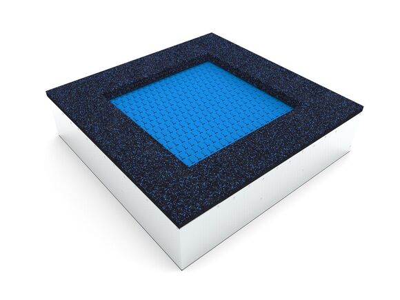 Trampoline - blue