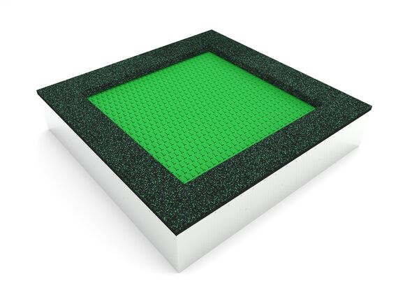 Trampoline TR-C210-GZ - green