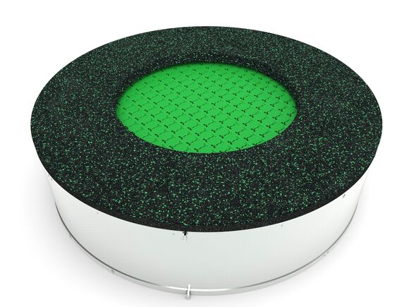 Trampoline TR-K145-KZ- green