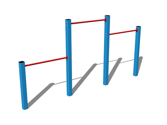 Triple fitness rack HR301KB - blue (f.h. 1,5 m)