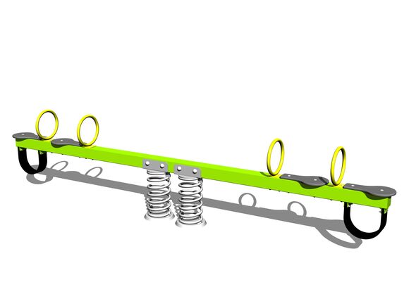 Four seat seesaw on springs HPV4001KE - lime