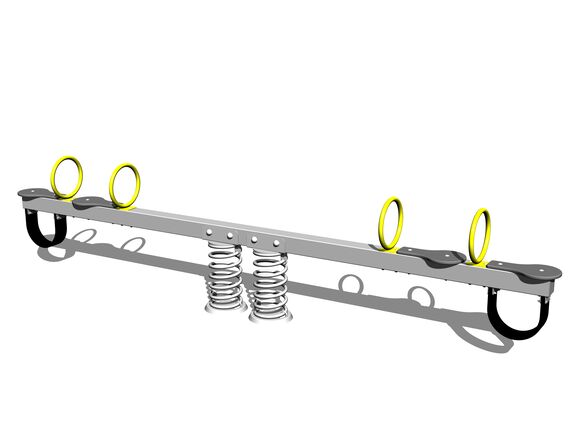 Four seat seesaw on springs VH400KS - silver