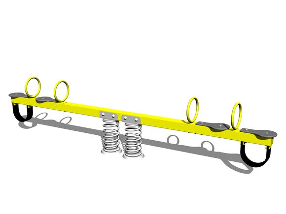 Four seat seesaw on springs VH400KY - yellow