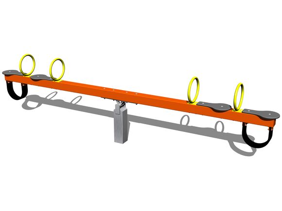 Four seat seesaw VH401KO - orange