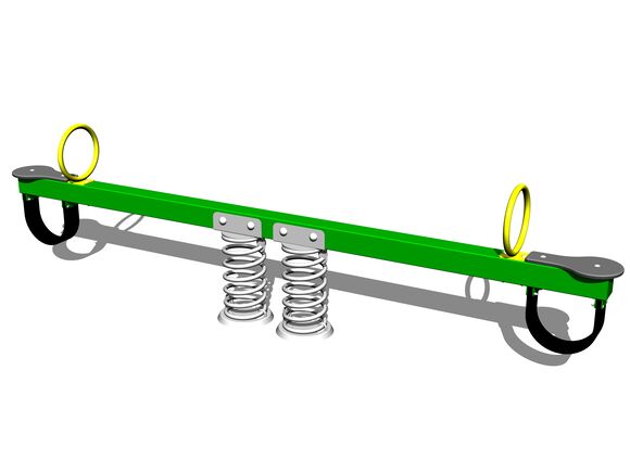 Double seat seesaw on springs VH200KG - green