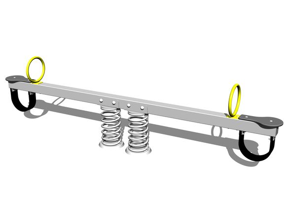 Double seat seesaw on springs VH200KS - silver