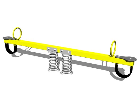 Double seat seesaw on springs VH200KY - yellow