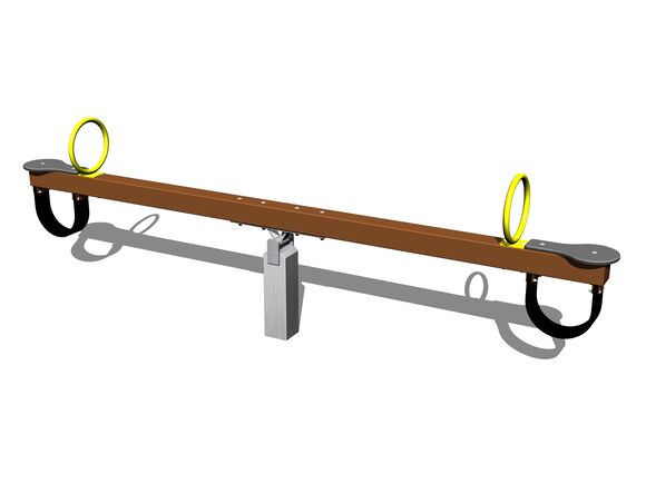 Double seat seesaw VH201KW - brown