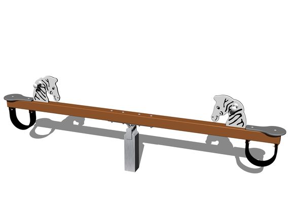 Double seat seesaw VH210KW - brown