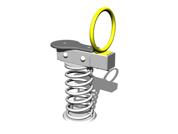 Single seat seesaw on spring VH101KS - silver