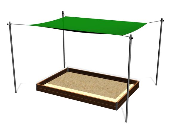 Shade cover for sandpit 3x2 m (adjustable) ZP320
