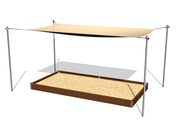 Shade cover for sandpit 4x2 m (adjustable) ZP422