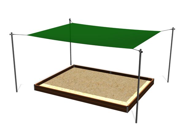 Shade cover for sandpit 4x3 m (adjustable) ZP431