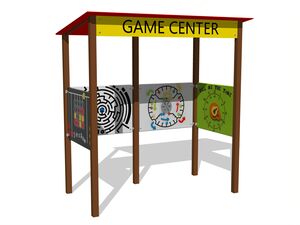 Educational playhouse - brown