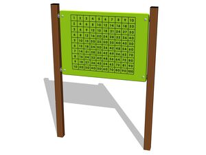 Educational panel - brown
