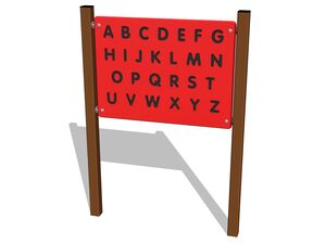 Educational panel - brown