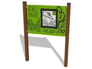 Educational panel - brown