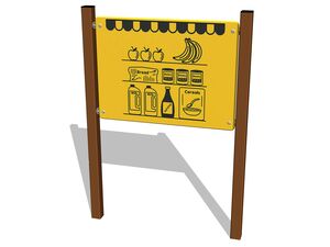 Educational panel - brown