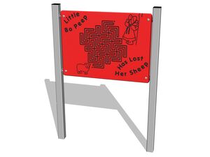 Educational panel EDP6123S - silver