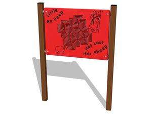 Educational panel - brown