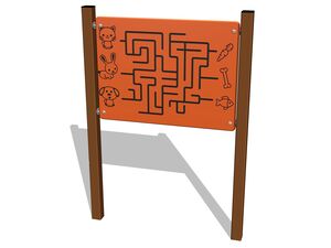 Educational panel - brown