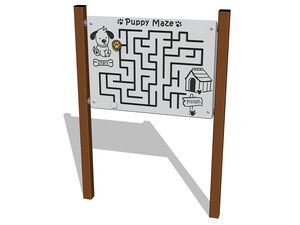 Educational panel - brown