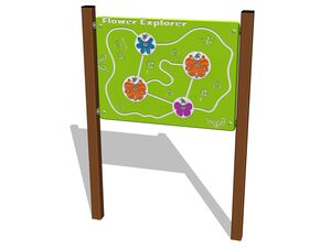 Educational panel - brown