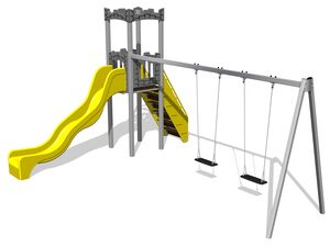 Game set castle - silver