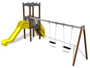 Game set castle - Brown