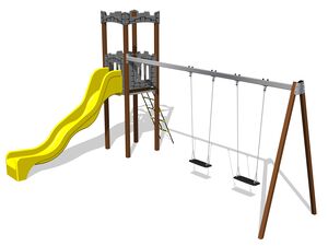 Game set castle UNH1030KW - brown