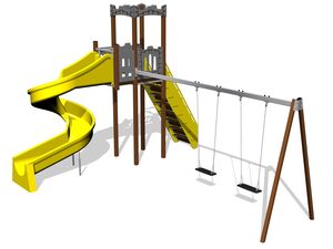 Game set castle UNH1061KW - brown