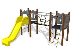 Game set castle UNH2005KW - brown