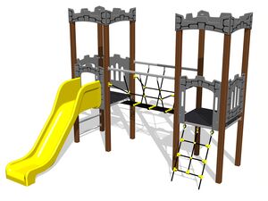 Game set castle UNH2009KW - brown