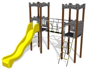 Game set castle - brown