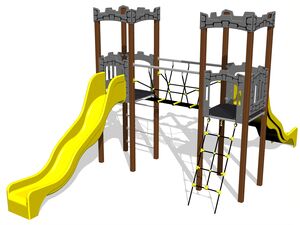 Game set castle - brown