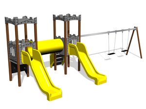 Game set castle - brown