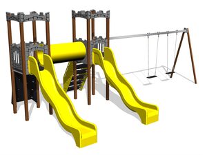 Game set castle UNH2023KW - brown