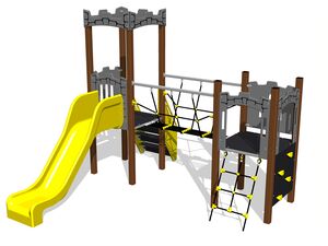 Game set castle UNH2033KW - brown