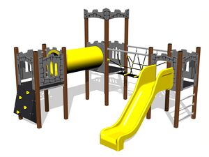 Game set castle UNH3005KW - brown