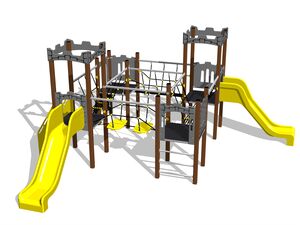 Game set castle UNH4010KW - brown