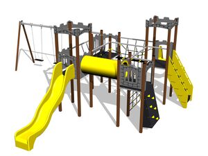 Game set castle UNH4012KW - brown