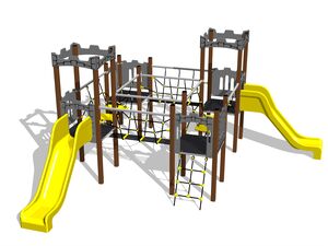 Game set castle UNH4016KW - brown